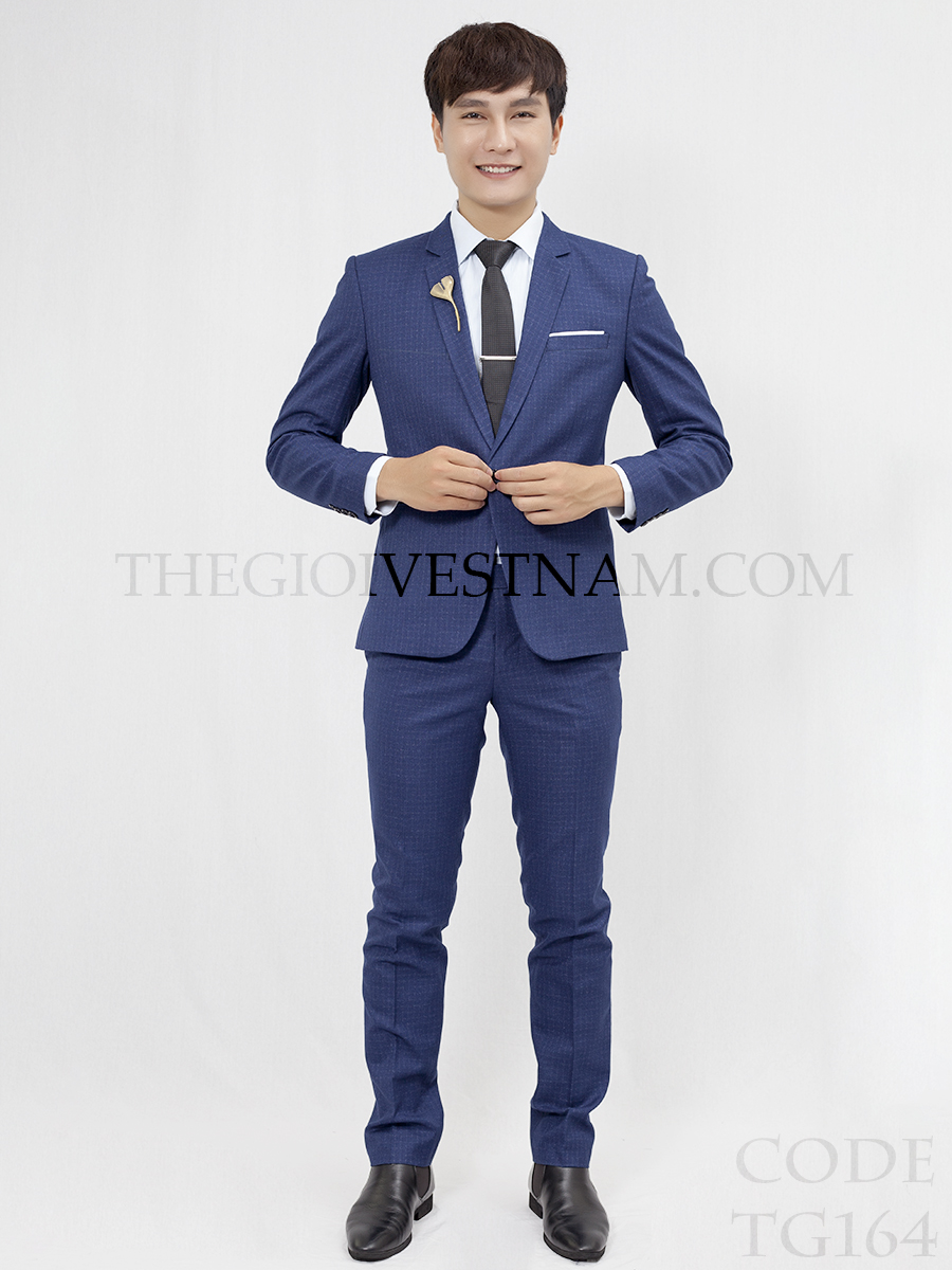 suit xanh navy